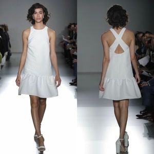 Amsale Faille Mini Dress